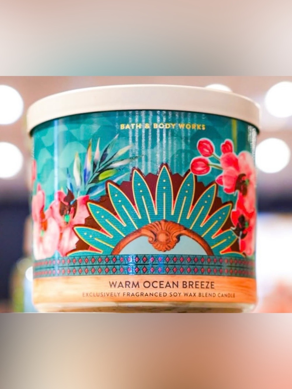 Bath & Body Works WARM OCEAN BREEZE Large 3-Wick Candle 14.5 oz